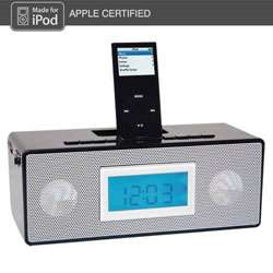 iSnooze SA 50188c ip Alarm Clock Radio Speaker iPod Dock  Overstock 