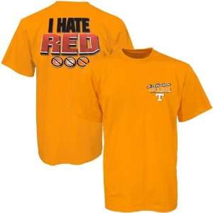 Tennessee Volunteers Orange I Hate Red T shirt  Sports 