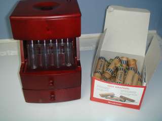 Cherry Stained Coin Sorter from Brookstone  