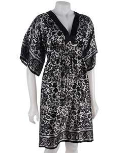 Donna Morgan Silk Charmeuse Kimono Dress  