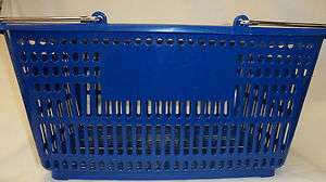 Lot 30 Grocery Market Shopping Hand Baskets blue + RACK  