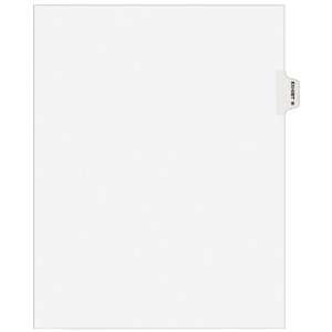  Avery Individual Legal Dividers, Letter Size, Exhibit W 