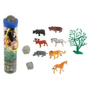  9 PVC ANIMALS IN TUBE Case Pack 24 