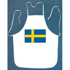  Sweden Swedish Flag BBQ Barbeque Apron with 2 Pockets 