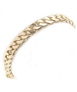 14k Gold 8 inch Cuban link Bracelet  