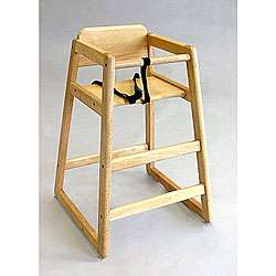 LA Baby Stackable Wooden High Chair  Overstock