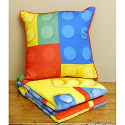 Lego Throw Pillow and Blanket Set  Overstock