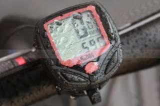 LCD Bike Bicycle Cycle Computer Odometer Speedometer NR Waterproof 