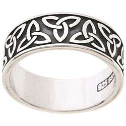 Sterling Silver Celtic Knot Ring  Overstock