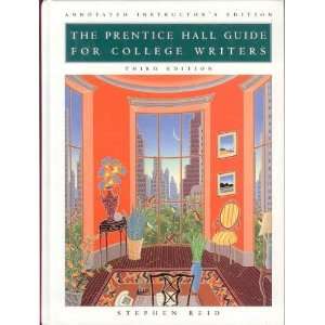   College Writes (Annotated Instructors Edition) Stephen Reid Books