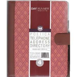  Day Runner® Antique Telephone/Address Book: Page Size 5 1 