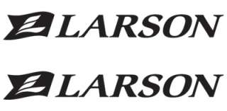 Pair of Larson Boat Vinyl Decals Stickers  