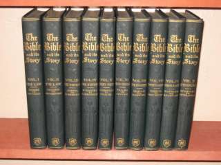 THE BIBLE AND ITS STORY ILLUSTRATED in 10 Vols 1910  