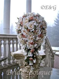 BEAUTIFUL CASSANDRA Wedding Bouquets Bouquet Bridal Flowers silk love 