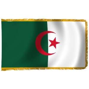  Algeria Flag 2X3 Foot Nylon PH and FR Patio, Lawn 