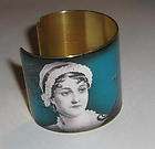Vintage Style Brass Art Cuff Bracelet   Jane Austen   Agreeable