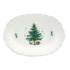  Nikko Happy Holidays Oval Platter, 14 Inch: Kitchen 