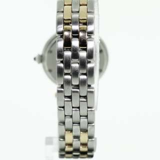 Authentic Ladies Cartier Panther Cougar 2 Row 18K Gold Stainless Steel 
