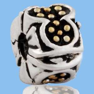   Sterling Silver European Bead STOPPER CLIP CHARM 3 STYLES TO CHOOSE