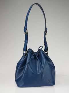 Louis Vuitton Toledo Blue Epi Leather Petit Noe Bag  
