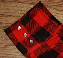 NEW Karman Large Western Flannel Long Sleeve Shirt   Red/Black Pattern