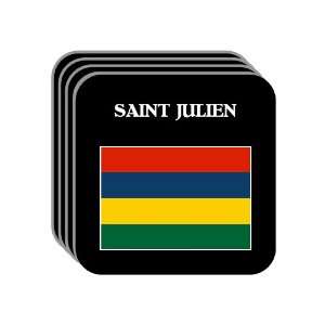  Mauritius   SAINT JULIEN Set of 4 Mini Mousepad Coasters 