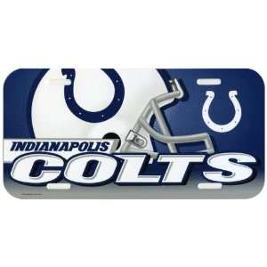 Indianapolis Colts   Helmet & Logo License Plate: Home 
