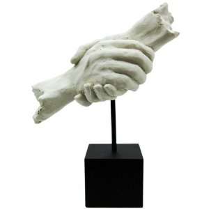  TMS H237 WHT Sculpture   Hand Shake