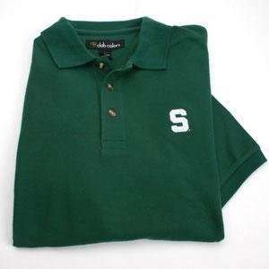 Michigan State Solid Pique Polo   X Large  Sports 