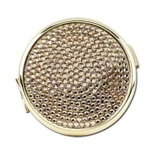   Crystal Pave Gold Jeweled Compact Case GCOM G