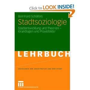  Stadtsoziologie (9783531146584) Bernhard Schäfers Books