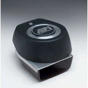 Stainless Steel Compact Electric Horn with Black Cover:  