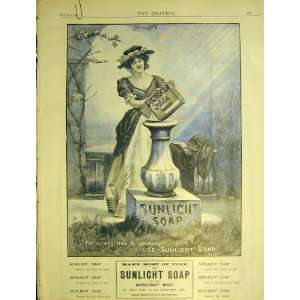  Advertisement Sunlight Soap Old Print 1901