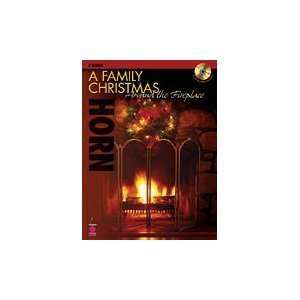   Family Christmas Around the Fireplace French Horn Musical Instruments