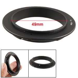  Gino 49mm Reverse Macro Lens Black Adapter Ring for Canon 