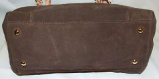 Michael Kors Signature Jet Set Zip Top Tote Bag Purse Handbag Brown 