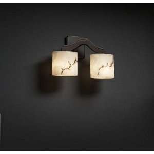  Two Light Wall Vanity Oval Shades Bronze: Home Improvement