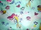 Fabric Disney Princess Little Mermaid Ariel 2y Blue