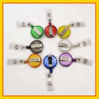 10 X Reels Retractable Badge ID Card Holder Clear CH023  