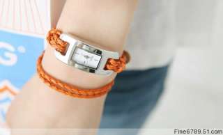 Lots Fashion 12Pcs Color Cord Watch Bracelets  
