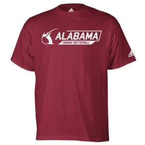   Alabama Crimson Tide Crimson adidas Pick 6 T Shirt