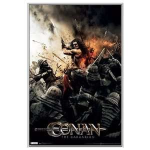   Conan the Barbarian Framed Poster   Quality Silver Metal Frame: Toys