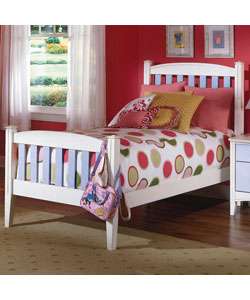 Blanca White & Blue Twin size Bed  