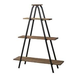  Wooden A Line Shelves With Metal Frame 51 10003
