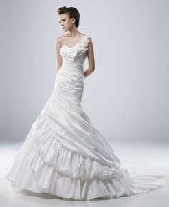   Shoulder Mermaid wedding dress bridal gown Sz Free colour free  