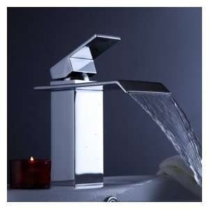   Waterfall Bathroom Sink Faucet with Pop up Waste