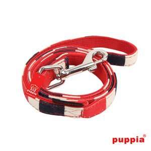  Puppia Ocean Mist Striped Leash   Red Medium (0.6 X 54 