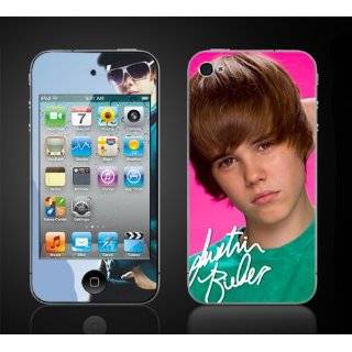  iPod Touch 4G Justin Bieber #7 My World 2.0 Vinyl Skin kit 