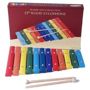    Classic Toy Collection Wood Xylophone   Large: Toys & Games