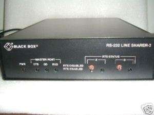 Black Box TL601A R2 RS 232 Line Sharer 2 Ethernet HUB  